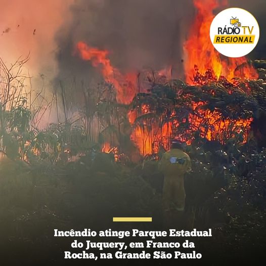 #regional | Incêndio atinge Parque Estadual do Juquery, em Franco da Rocha, na Grande São Paulo