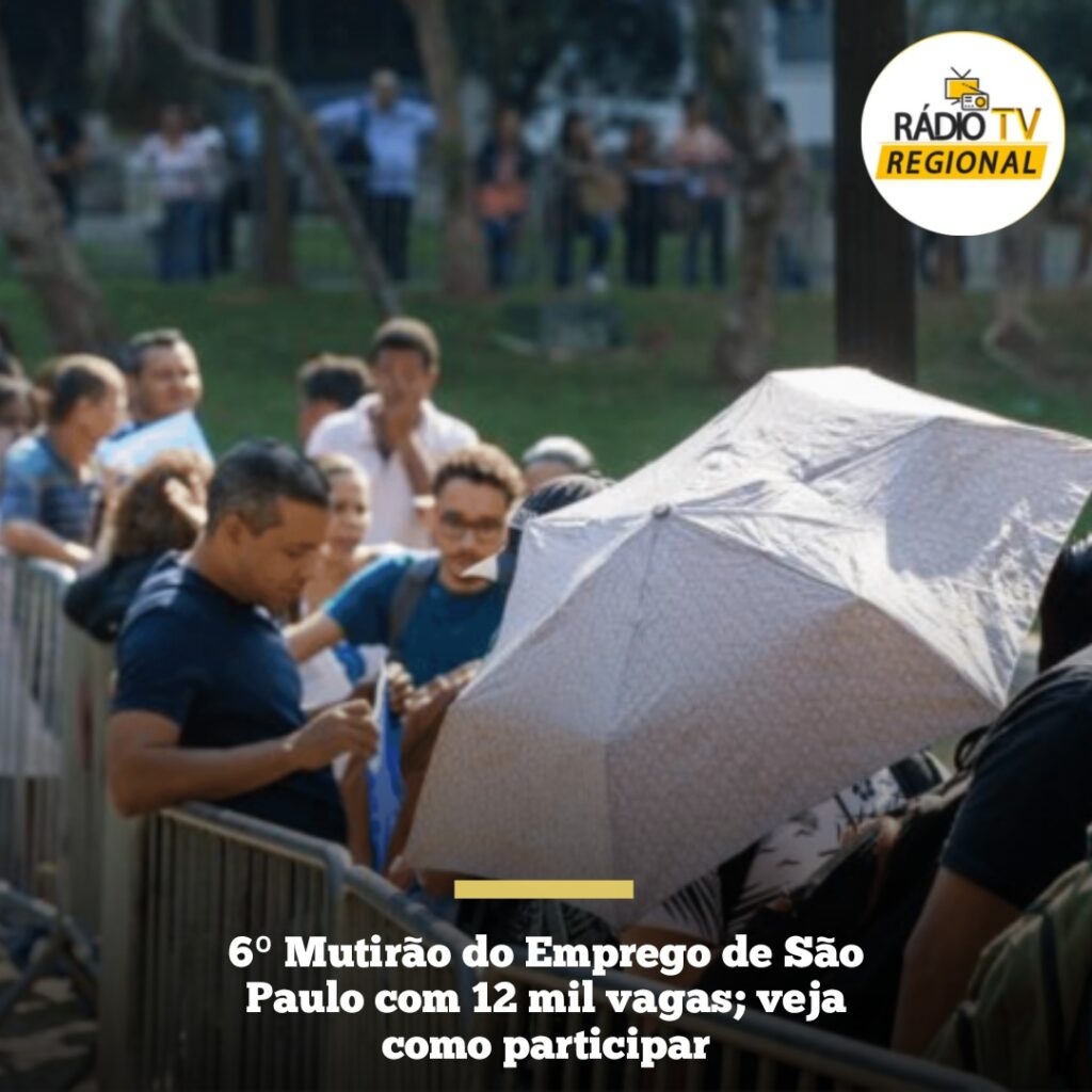 #temosvagas | 6º Mutirão do Emprego de São Paulo com 12 mil vagas; veja como participar