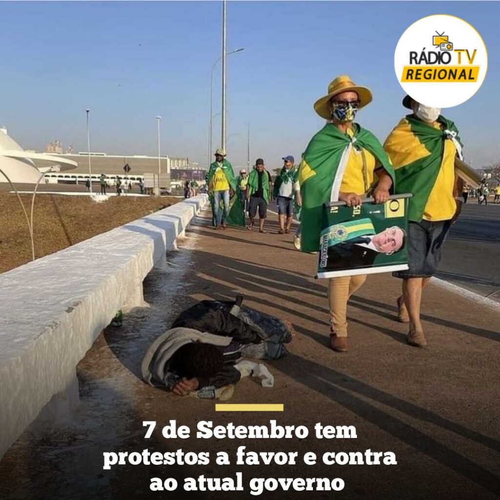 #girodenoticias | 7 de Setembro tem protestos a favor e contra ao atual governo