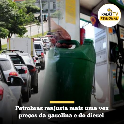 #girodenoticias | Petrobras reajusta mais uma vez preços da gasolina e do diesel